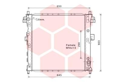 VAN WEZEL radiatorius, variklio aušinimas 81002131